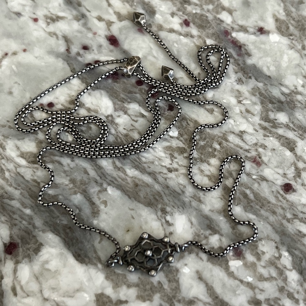 Kendra Scott gunmetal Necklace